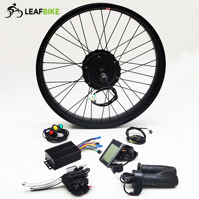 24 inch 48V 52V 500W 750W 1000W freewheel Cassette beach snow fat bike hub motor conversion kit