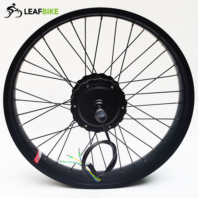 24 inch 48V 52V 500W 750W 1000W freewheel Cassette beach snow fat bike hub motor conversion kit