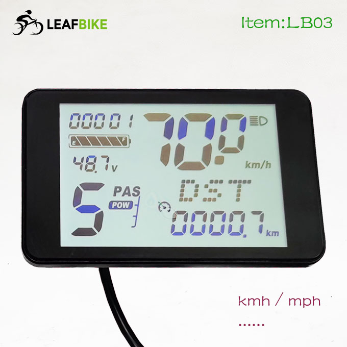 48V 52V 1000W electric hub motor controller with LCD screen