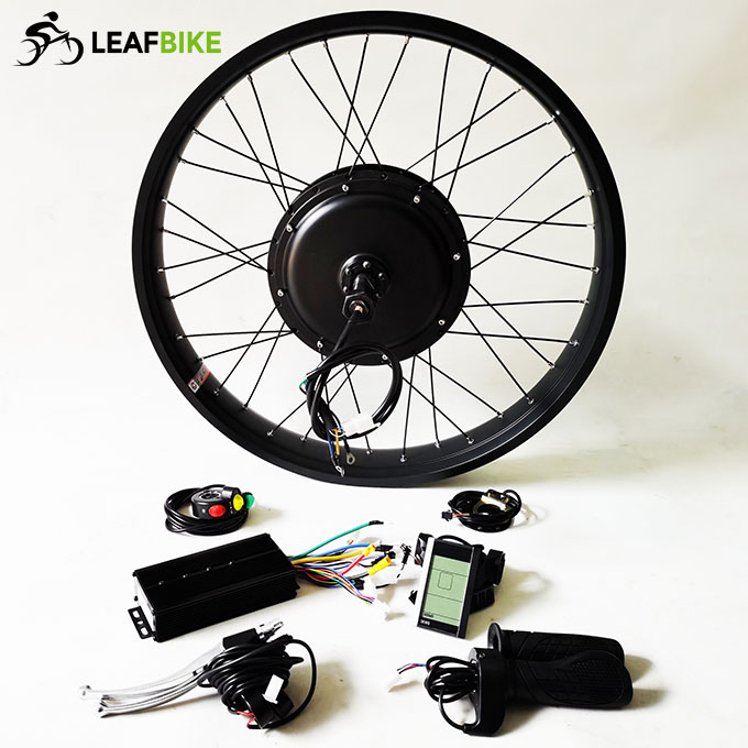 26 inch 48V 52V 1500W beach snow fat tire single side shaft motor kit