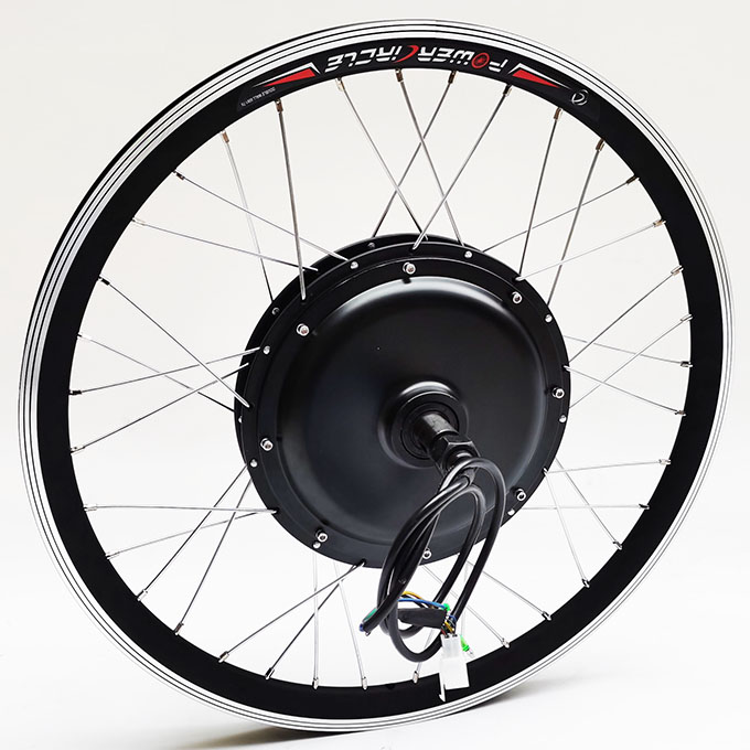 24 inch 48V 52V 1500W single shaft side hub motor wheel