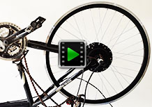 26 inch 36V 350W rear brushless geared hub motor electric bike kit