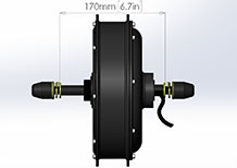 170mm dropout 1500w freewheel motor