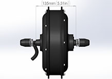 2000w front beach snow fat bike motor drawing