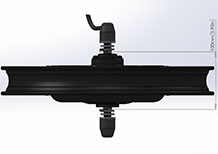 18 inch front hub motor drawing