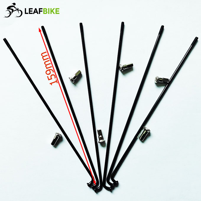 159mm length black color spokes