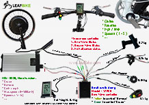 20 inch 750w front hub motor electric bike conversion kit wire diagram