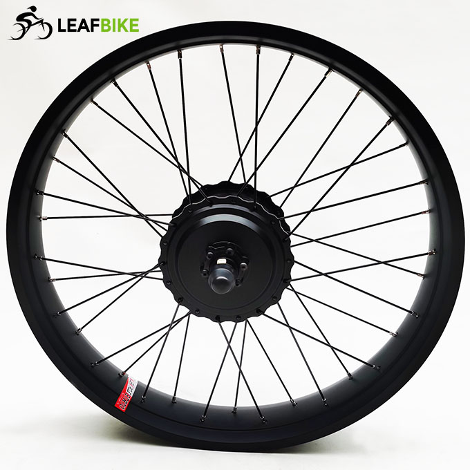 24 inch 48V 52V 500W 750W 1000W freewheel Cassette beach snow fat bike hub motor conversion kit