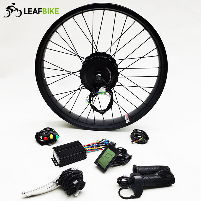 24 inch 48V 52V 500W 750W 1000W freewheel Cassette beach snow fat bike hub motor conversion kit