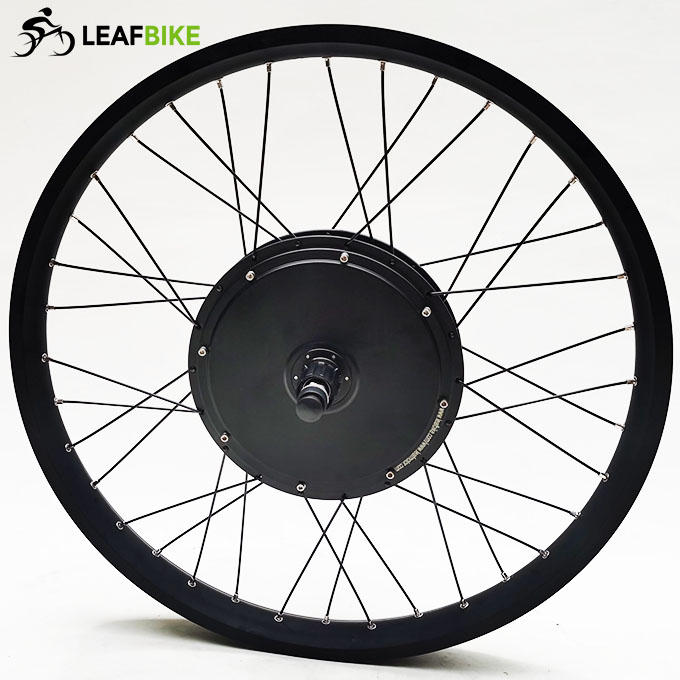 Wide rim 26 inch 48V 52V 1500W rear hub motor wheel