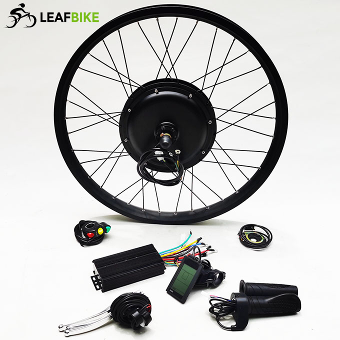 Wide rim 26 inch 48V 52V 1500W rear hub motor - bike conversion kit