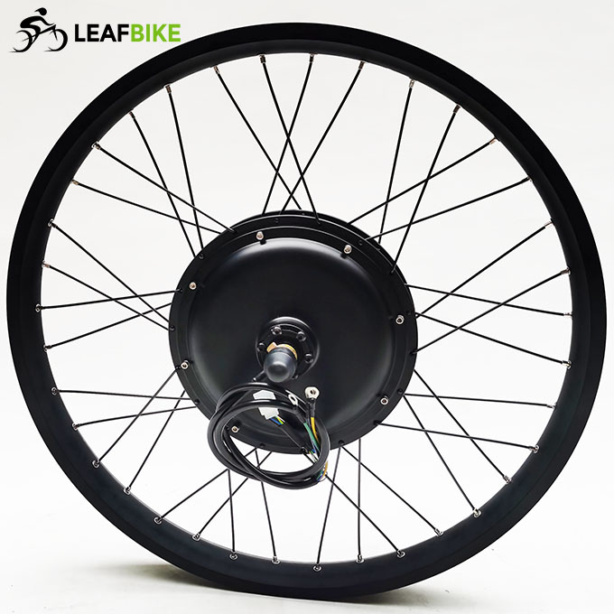 Wide rim 26 inch 48V 52V 1500W rear hub motor wheel