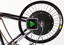 BMX 20 inch 48V 1500W rear bike motor kit video