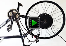 27.5 inch 48V 52V 1500W rear hub motor electric bike conversion kit video