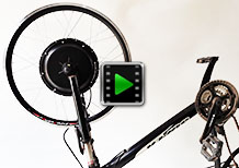 24 inch 36V 750W front hub motor bike conversion kit video
