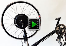 28 inch 36V 750W front hub motor kit video