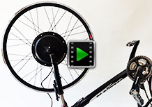 28 inch 48V 1000W front hub motor kit video