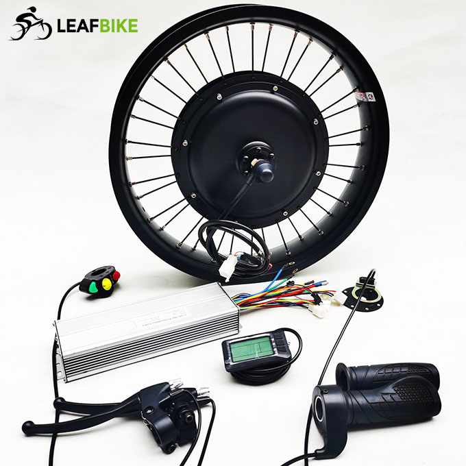 20 inch 72V 2500W rear hub motor electric bike conversion kit Beach Snow Fat Tire kit