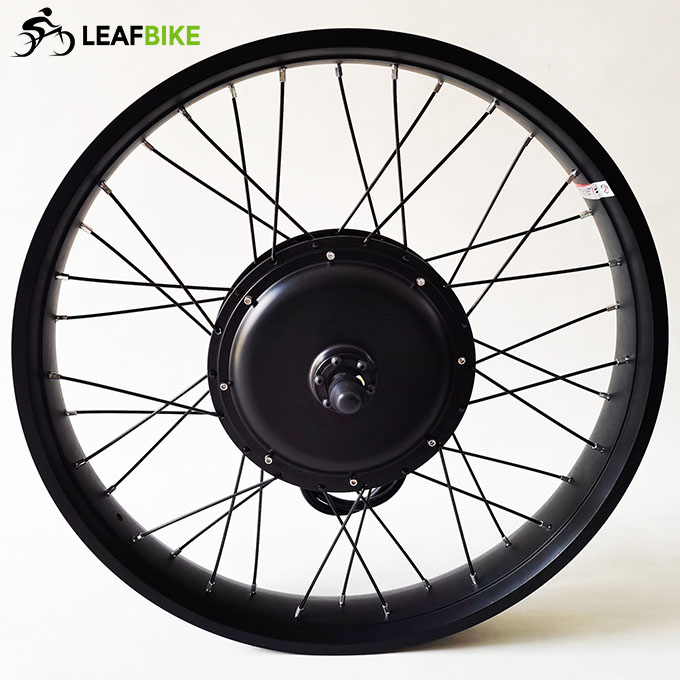 26 inch 72V 3000W front electric hub motor fat snow bike conversion kit