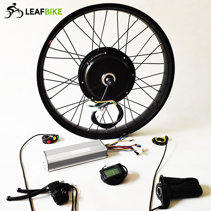 26 inch 72V 3000W front electric hub motor fat snow bike conversion kit