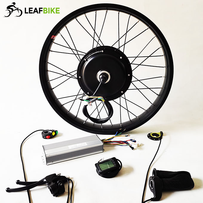 26 inch 72V 3000W front electric hub motor fat snow bike conversion kit