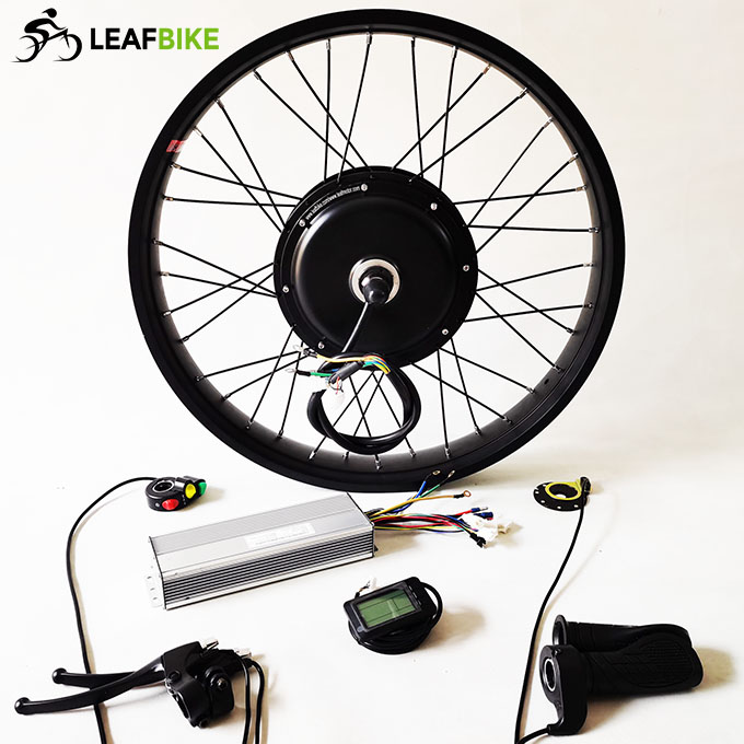 26 inch 72V 3000W front electric hub motor fat snow bike conversion kit