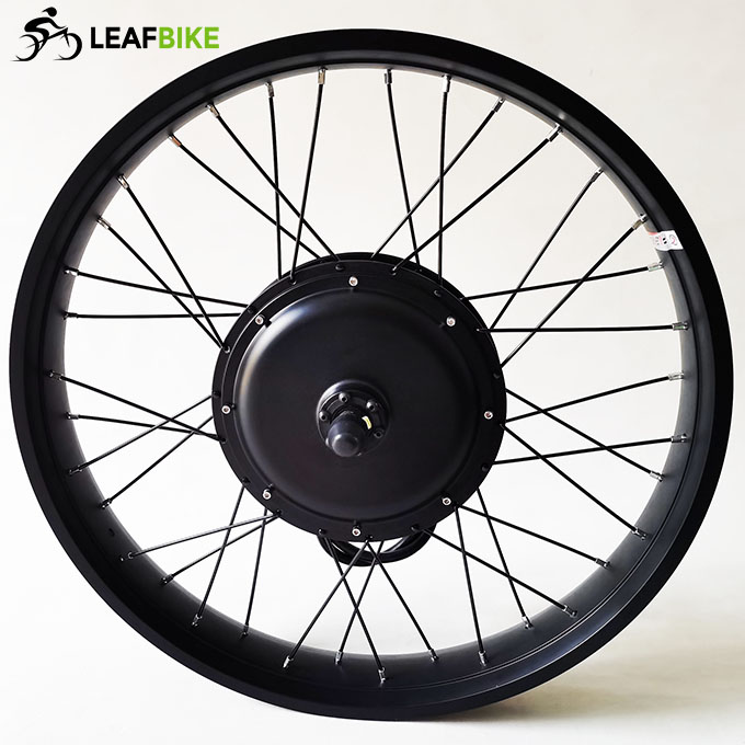 26 inch 72V 3000W front electric hub motor fat snow bike conversion kit