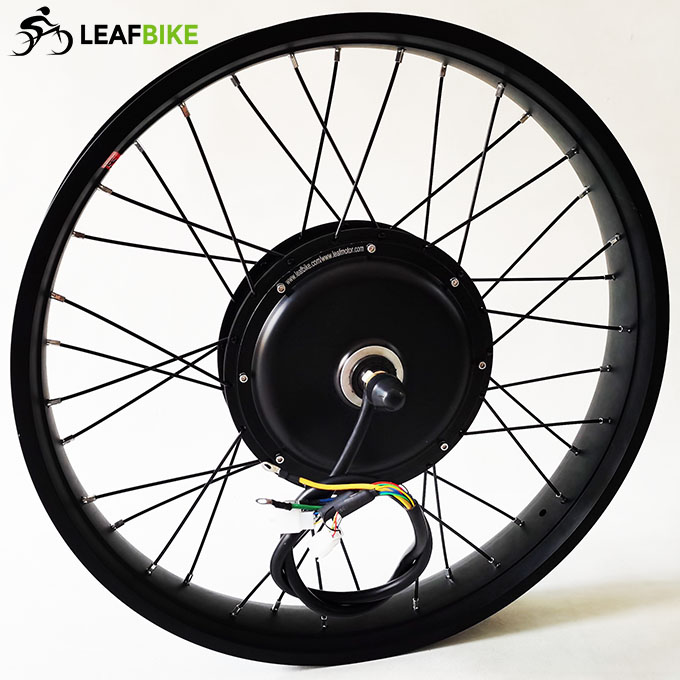 26 inch 72V 3000W front electric hub motor fat snow bike conversion kit