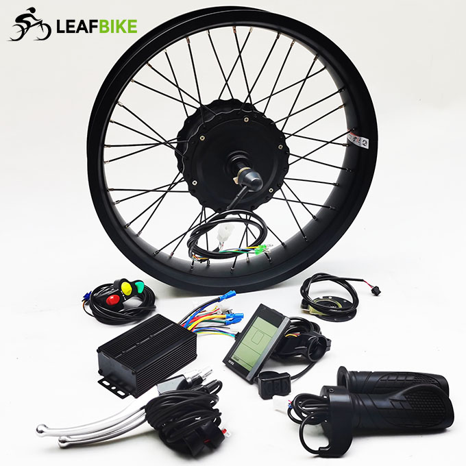 20 inch 36V 300W 500W 750W freewheel cassette beach snow fat bike hub motor conversion kit
