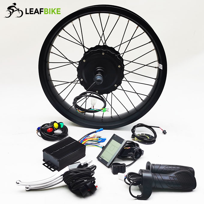 20 inch 36V 300W 500W 750W freewheel cassette beach snow fat bike hub motor conversion kit