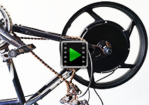 18 inch 48V 52V 1000W rear scooter motor electric conversion kit video