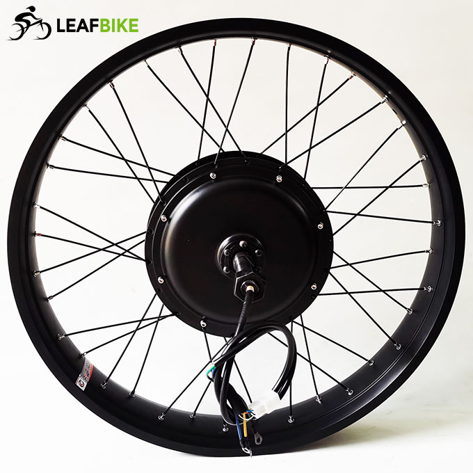 26 inch 48V 52V 2000W beach snow fat tire single side shaft motor wheel