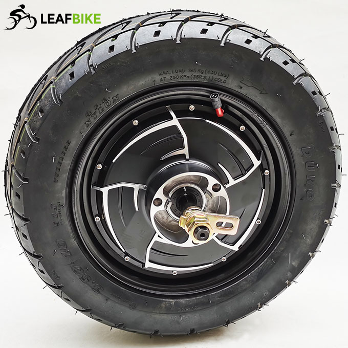 3.50 - 10 inch 48V 52V 2000W rear electric motorcycle motor kit