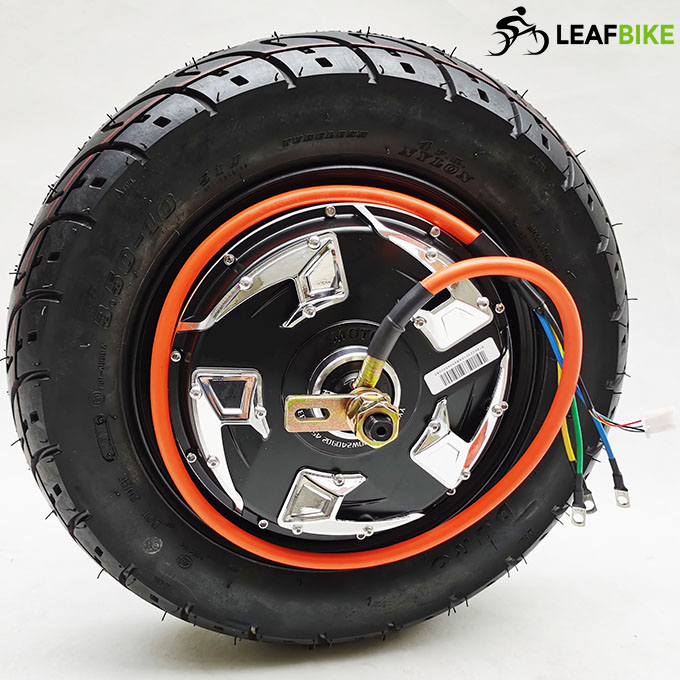 3.50 - 10 inch 60V 2500W rear electric motorcycle motor kit