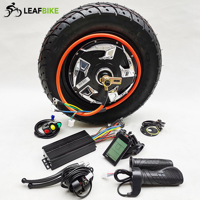 3.50 - 10 inch 60V 2500W rear electric motorcycle motor kit