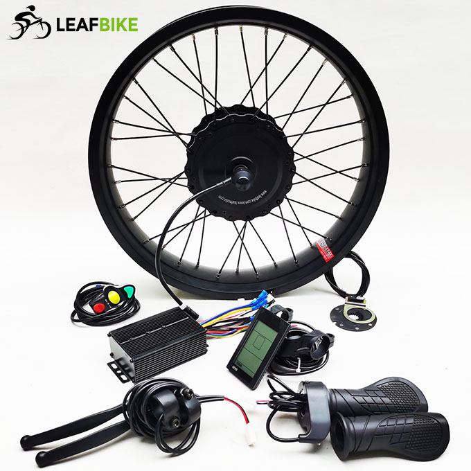 20 inch 48V 52V 500W 750W 1000W front beach snow fat bike hub motor conversion kit