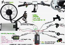 29 inch 48V 1500W front electric hub motor bike conversion kit wire diagram 29 inch 48V 1500W front electric hub motor bike conversion kit wire diagram