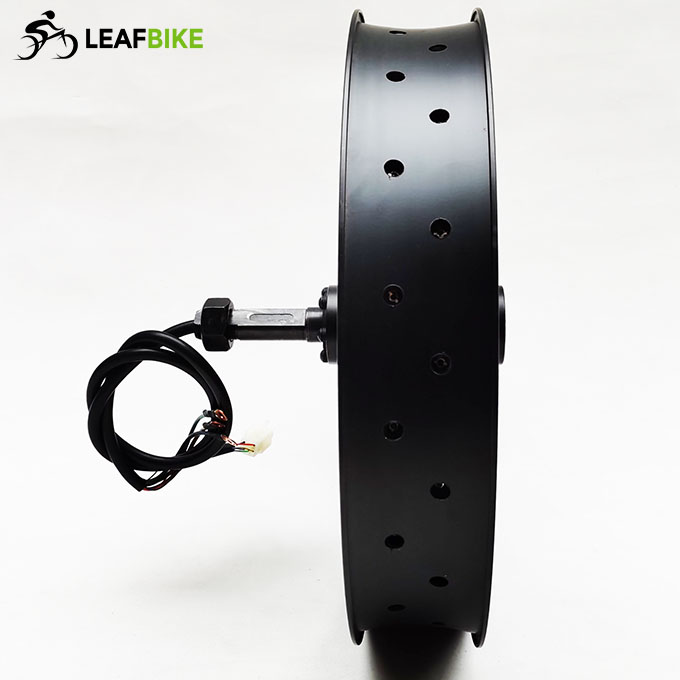20 inch 48V 52V 2000W beach snow fat tire single side shaft motor wheel