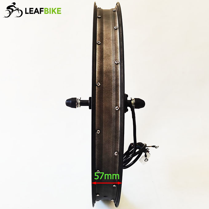 24 inch 57mm wide rim 48V 52V 1500W rear electric bike motor - bike conversion kit