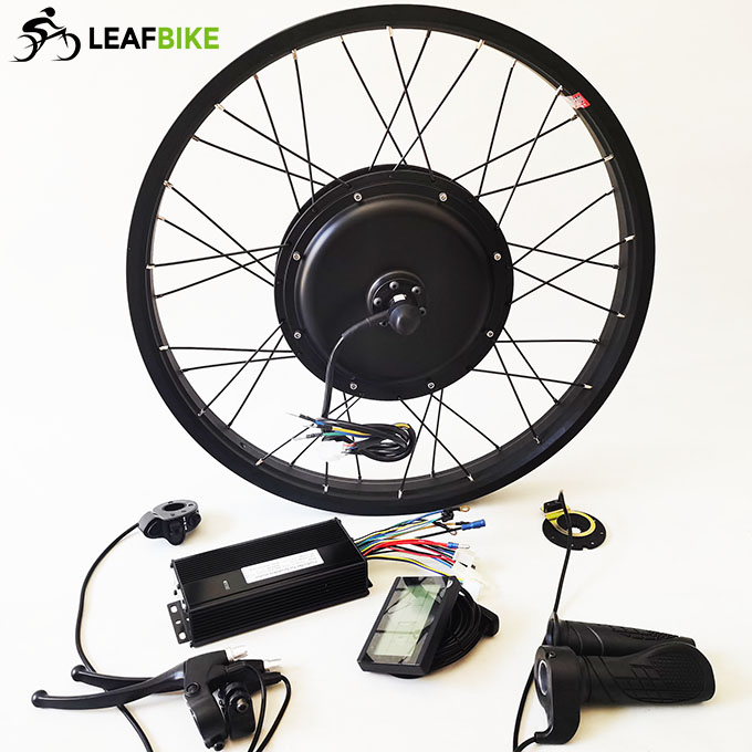 24 inch 57mm wide rim 48V 52V 1500W rear electric bike motor - bike conversion kit