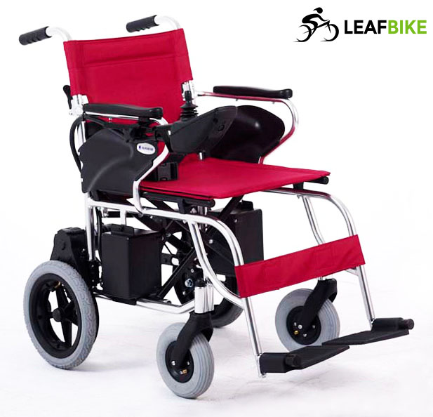 12 inch heavy duty folding power wheelchair