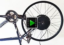 29 inch 48V 1000W rear cassette hub motor electric bike conversion kit video