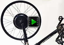 26 inch 48V 52V 1500W front hub motor electric bike conversion kit video