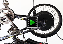 20 inch 48V 52V 2000W rear hub motor electric bike conversion kit Beach Snow Fat Tire kit video
