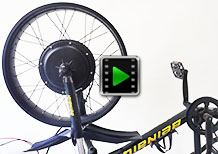 24 inch 60V 2000W front hub motor - Beach Snow Fat electric bike conversion kit video