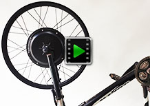 24 inch 36V 750W front bike motor kit video