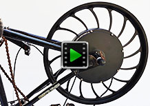 20 inch 48V 52V 1000W rear casted hub motor - bike conversion kit video