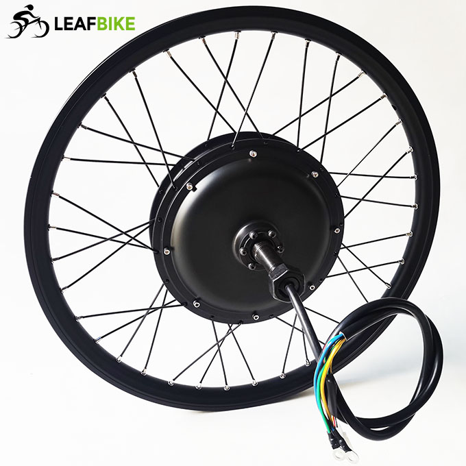 Single Shaft 24 inch 48V 52V 1500W hub motor conversion kit