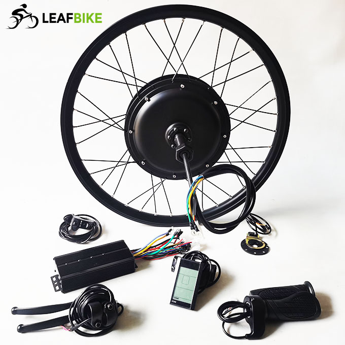 Single Shaft 24 inch 48V 52V 1500W hub motor conversion kit