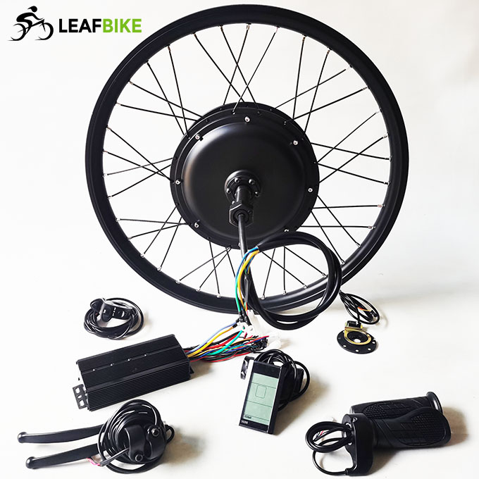 Single Shaft 24 inch 48V 52V 1500W hub motor conversion kit